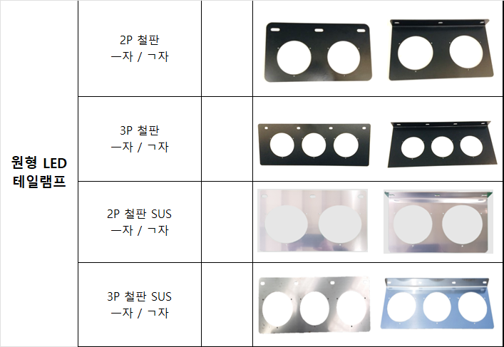 원형LED테일램프 철판만 쇼핑몰 상세정보